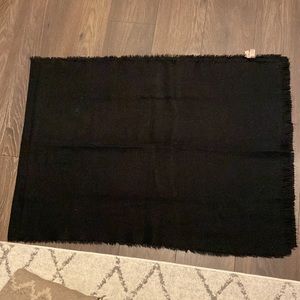 M Boutique Black Acrylic Blanket Scarf